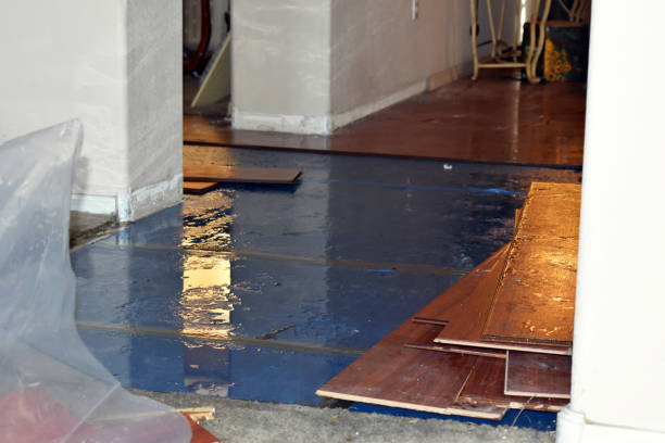 Professional Basement Flood Cleanup technician working in Ketchum, OK